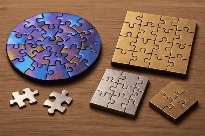 Des puzzles en métal