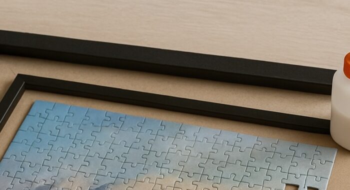 Puzzle encadré
