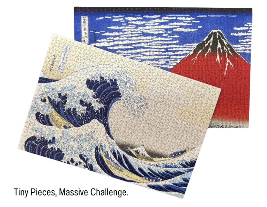 Puzzle miniature japonais : Hokusai en 1000 pièces