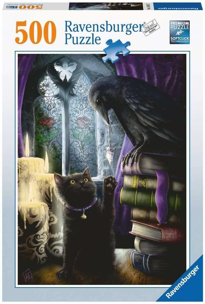 Puzzle 500 - Chat noir et Corbeau