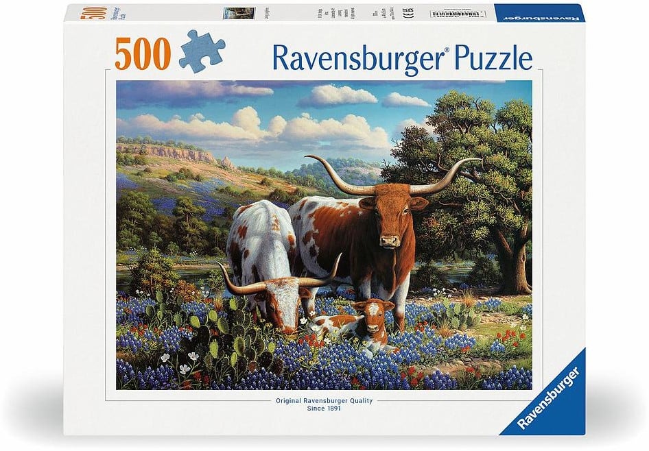 Ravensburger puzzle 500 pièces - Loving Longhorns