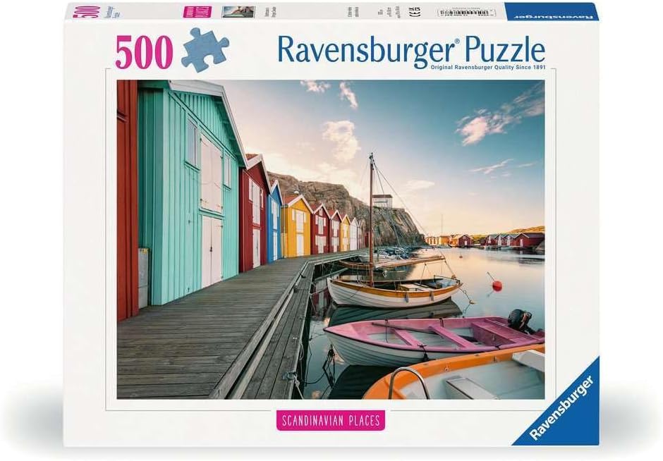 Ravensburger puzzle 500 pièces - Maisons flottantes à Smögen, Suède