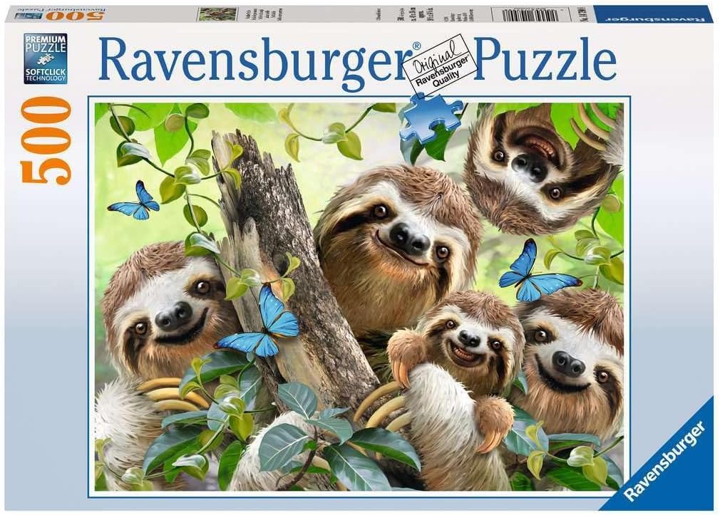 Ravensburger puzzle 500 pièces - Wild Selfie Paresseux