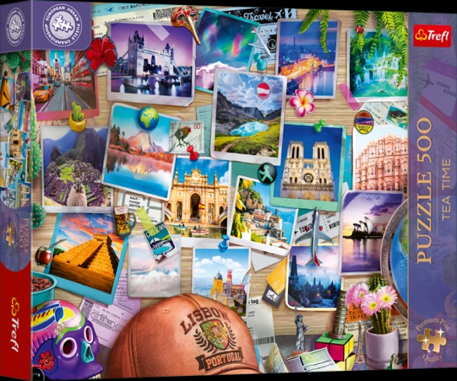 Trefl puzzle 500 pièces - Wanderlust Moodboard