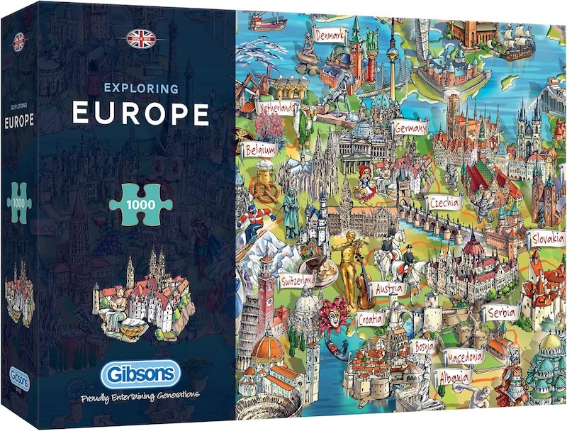 Gibsons 1000 pieces - À la découverte de l'europe