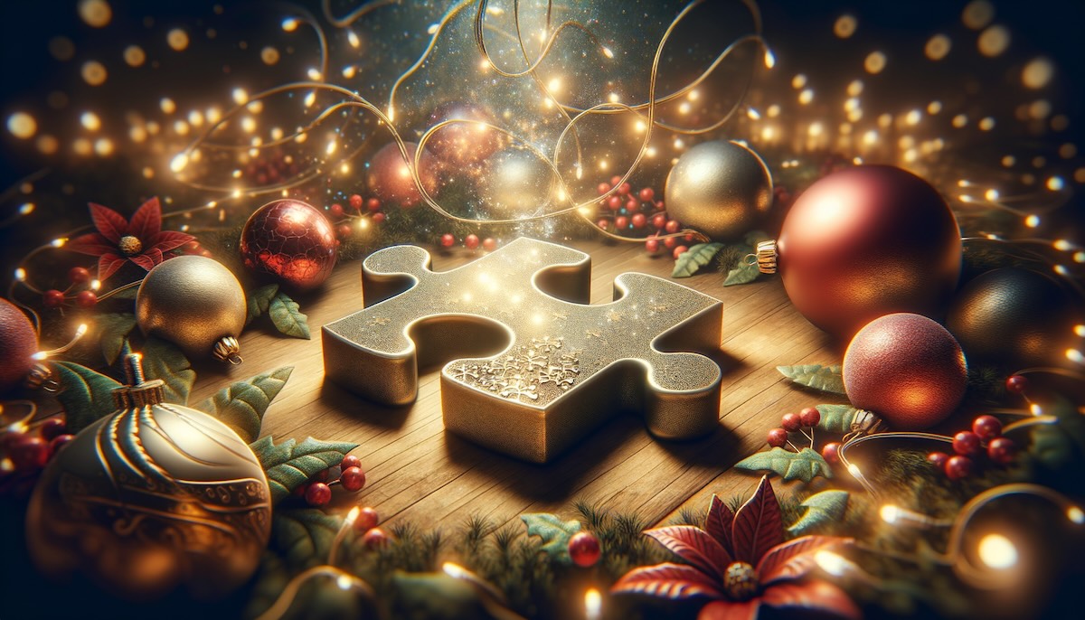 Pièce de puzzle de Noël