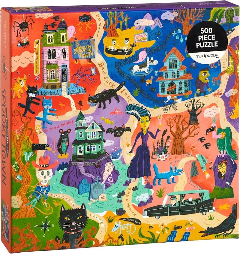 MudPuppy 500 pièces - Welcome to spooky town!