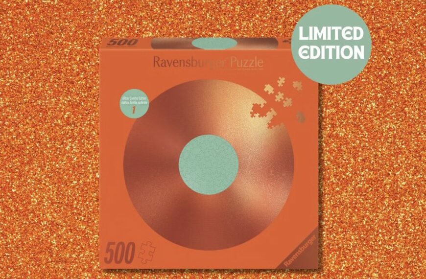 Orange Glitter Round 500 pièce puzzle