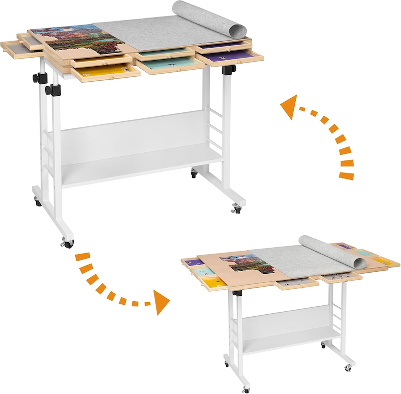 Tektalk - Table de puzzle pliable en bois