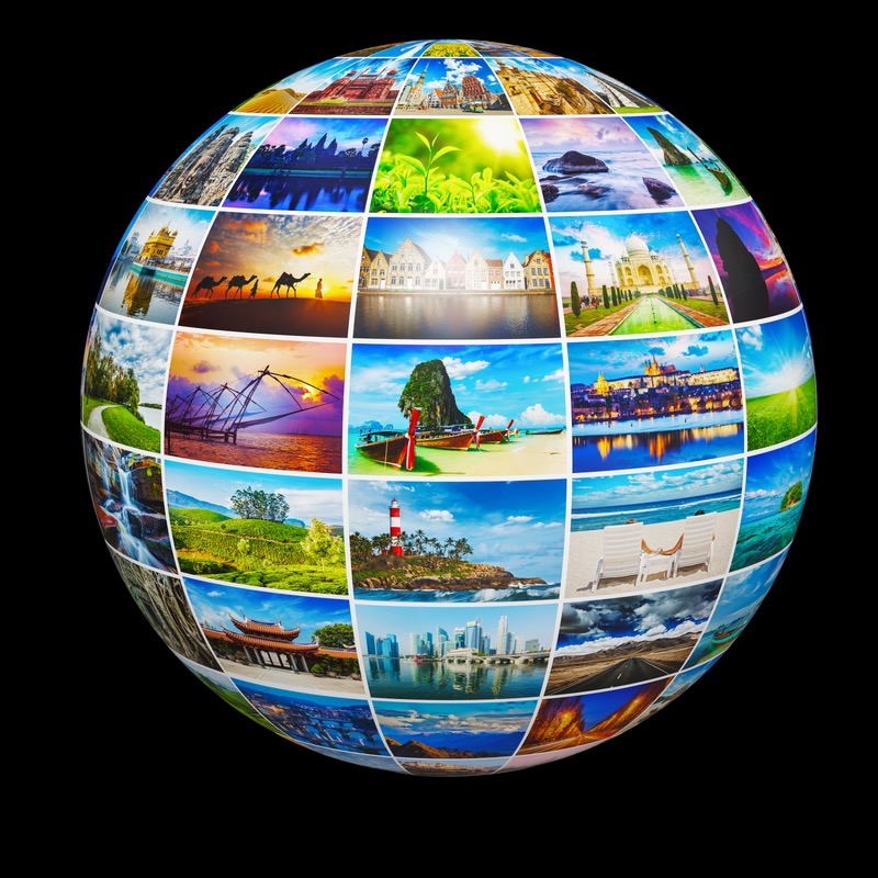500 pièces puzzle - Gibsons - Postcard Globe