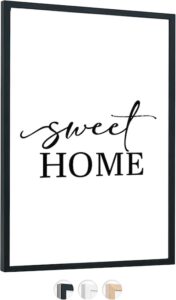 Edihome - Cadre de puzzle 50x70, en Bois, Noir