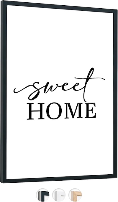 Edihome - Cadre de puzzle 50x70, en Bois, Noir